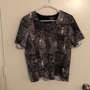 Black and White Vince Camuto top